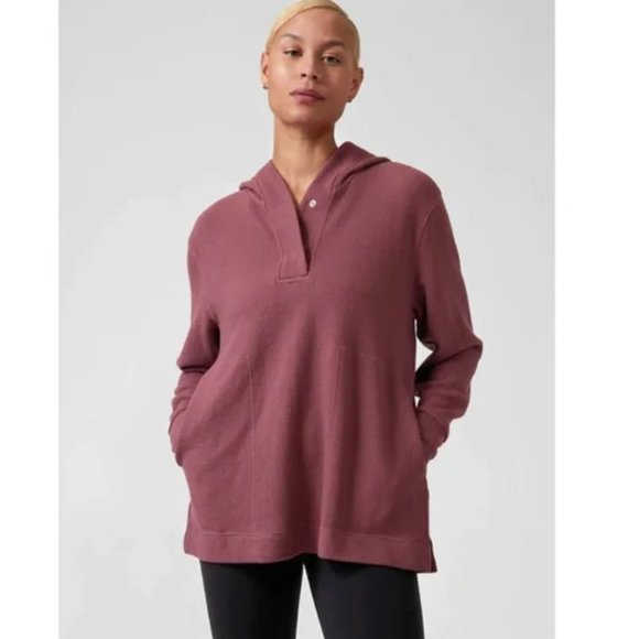 Athleta Tops - Athleta Coaster Luxe Waffle Hoodie XL